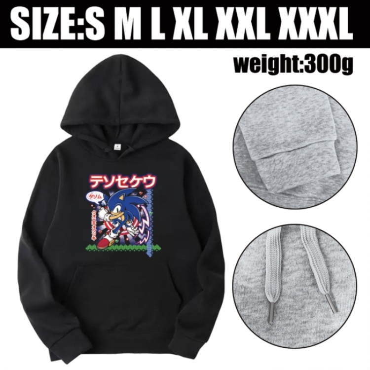 Sonic The Hedgehog Anime printed hooded sweatshirt top from S to 3XL