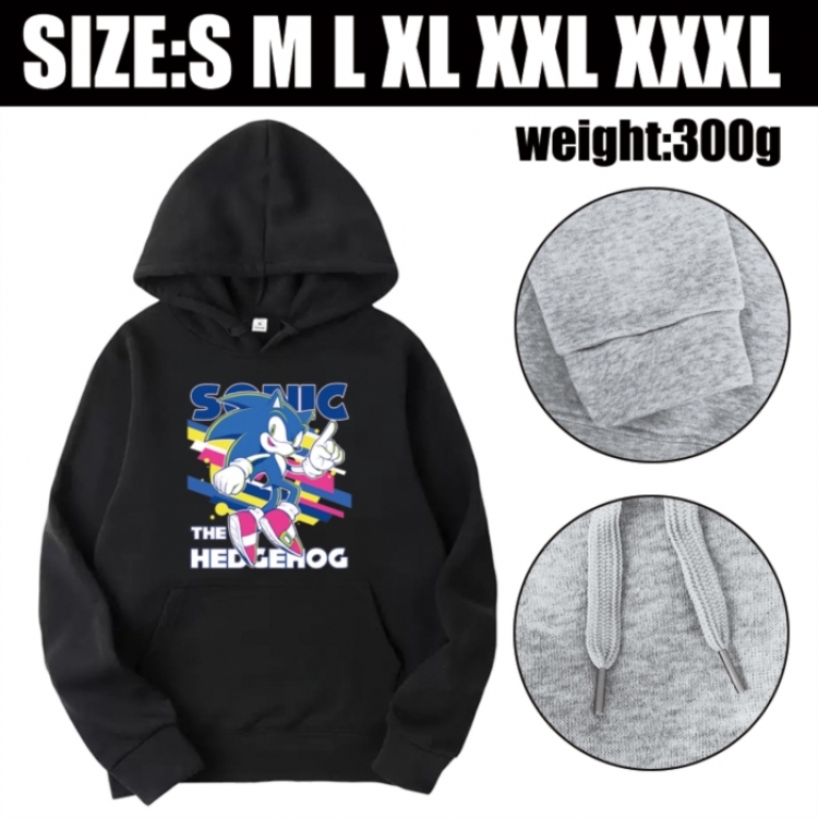 Sonic The Hedgehog Anime printed hooded sweatshirt top from S to 3XL
