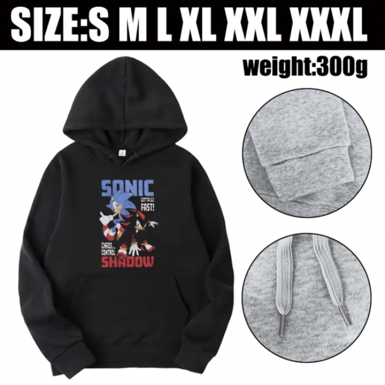 Sonic The Hedgehog Anime printed hooded sweatshirt top from S to 3XL