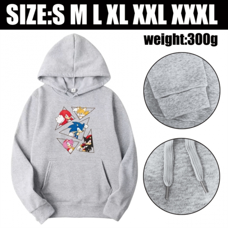 Sonic The Hedgehog Anime printed hooded sweatshirt top from S to 3XL