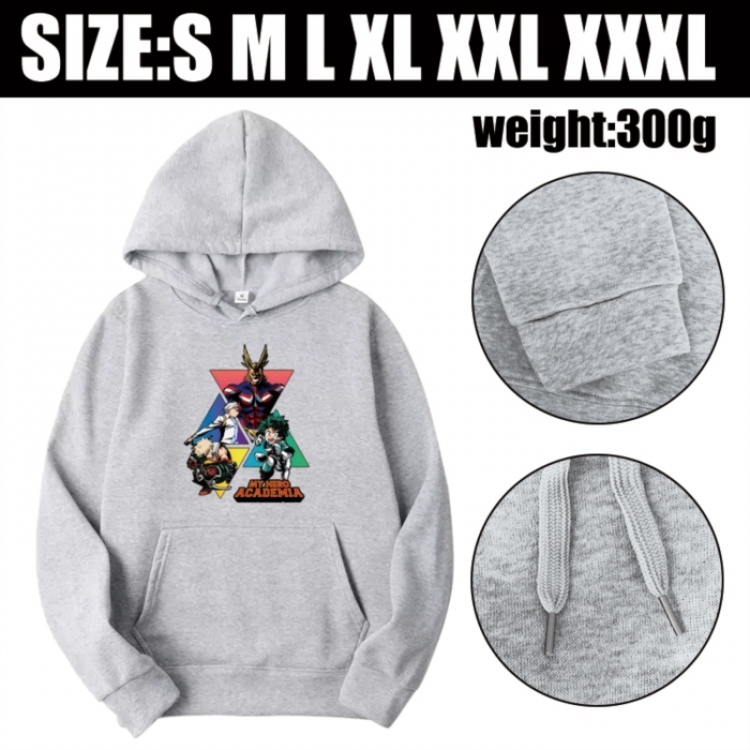 My Hero Academia Anime printed hooded sweatshirt top from S to 3XL