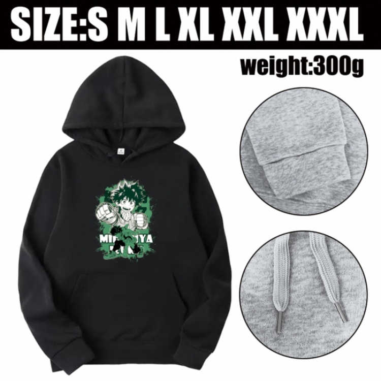 My Hero Academia Anime printed hooded sweatshirt top from S to 3XL