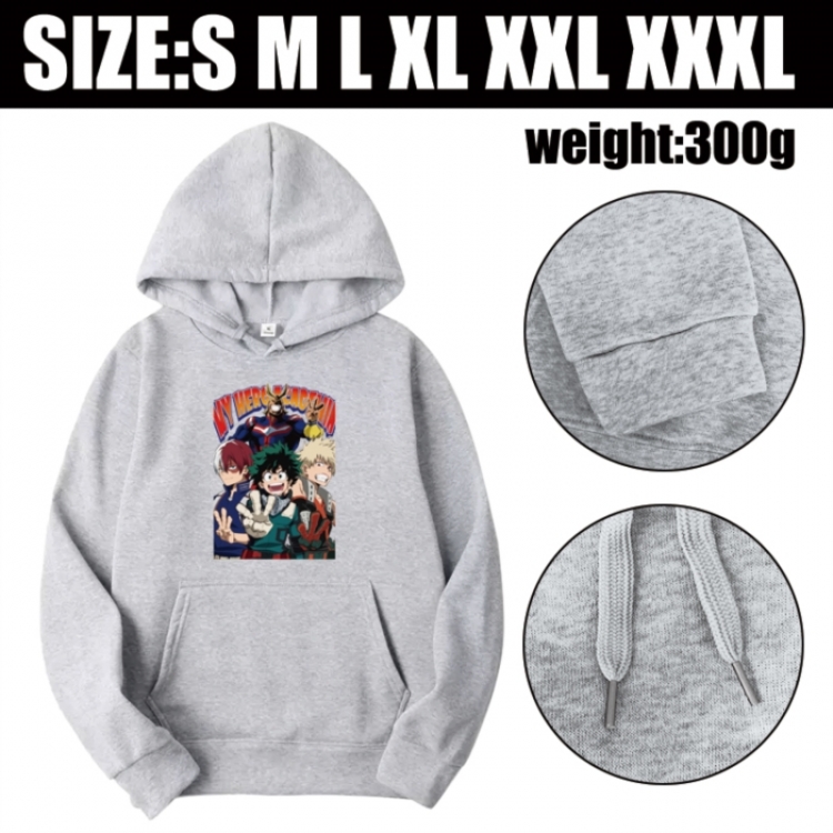 My Hero Academia Anime printed hooded sweatshirt top from S to 3XL