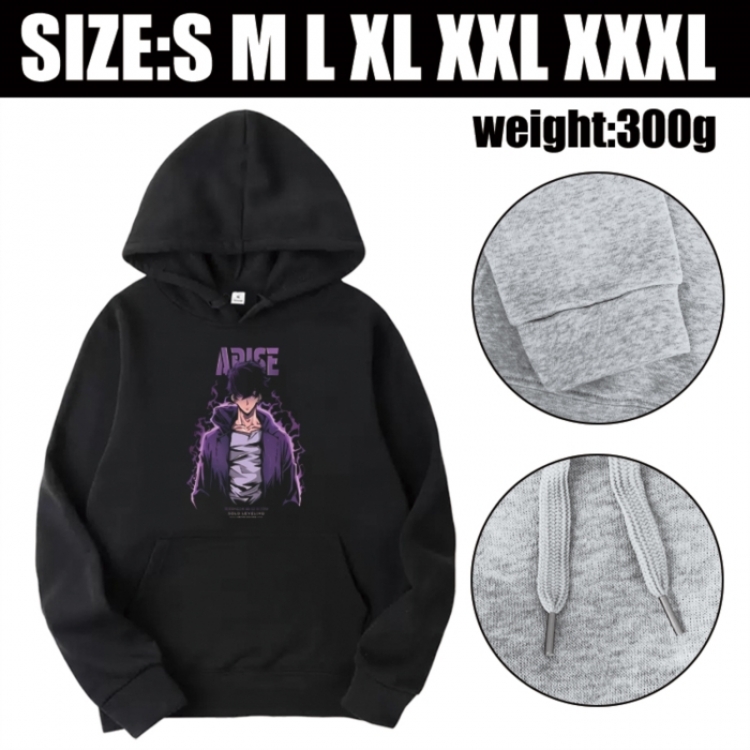 Solo Leveling:Arise Anime printed hooded sweatshirt top from S to 3XL