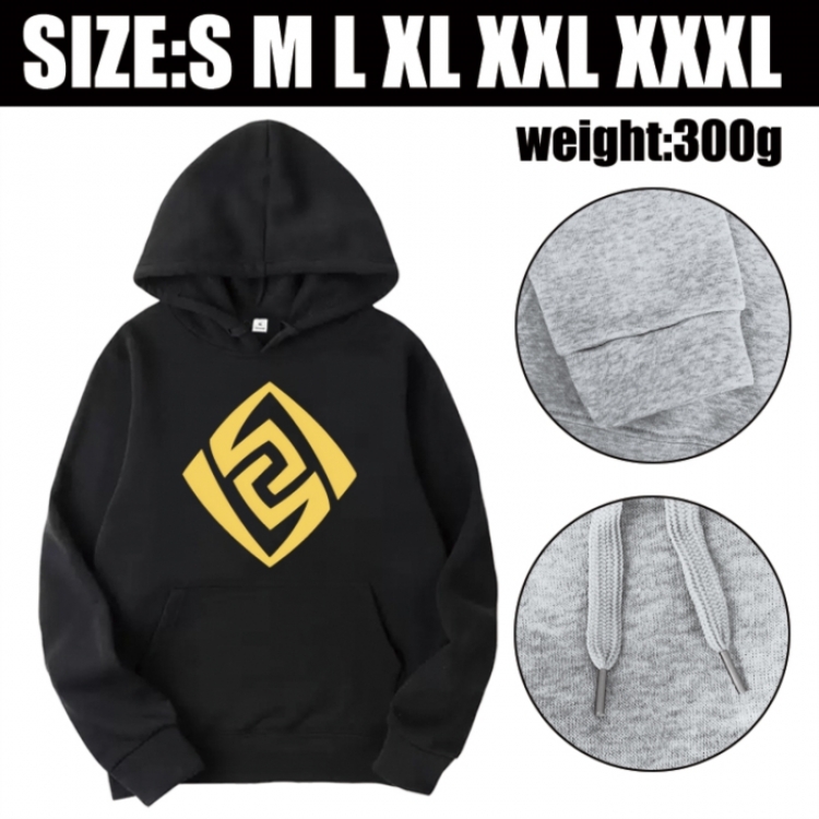 Genshin Impact Anime printed hooded sweatshirt top from S to 3XL