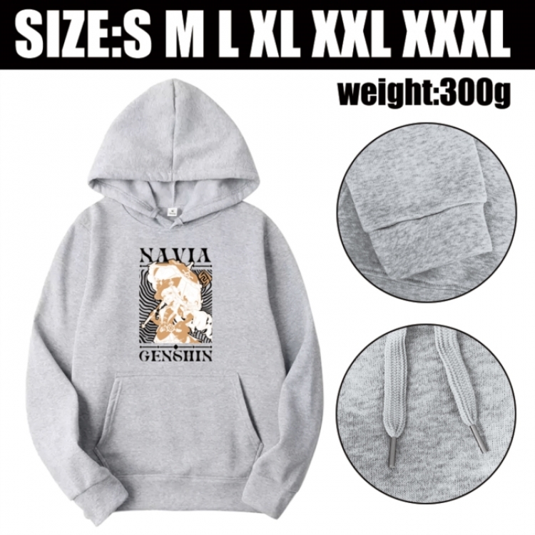 Genshin Impact Anime printed hooded sweatshirt top from S to 3XL