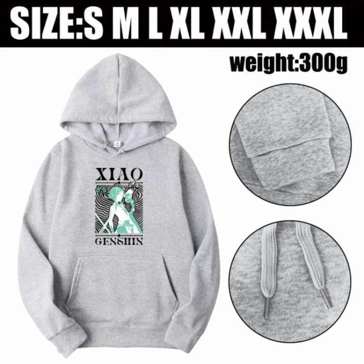 Genshin Impact Anime printed hooded sweatshirt top from S to 3XL