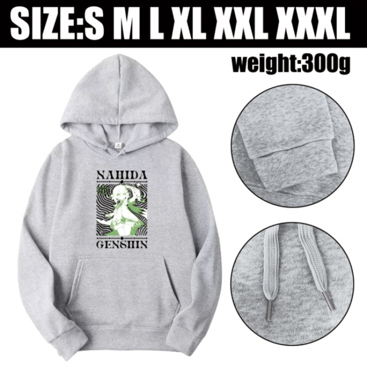 Genshin Impact Anime printed hooded sweatshirt top from S to 3XL