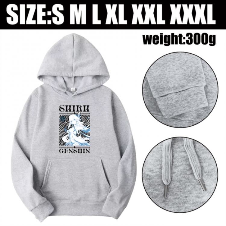 Genshin Impact Anime printed hooded sweatshirt top from S to 3XL