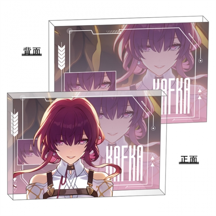 Honkai：Star Rail Anime game acrylic card brick desktop decoration 8X12X1.2cm
