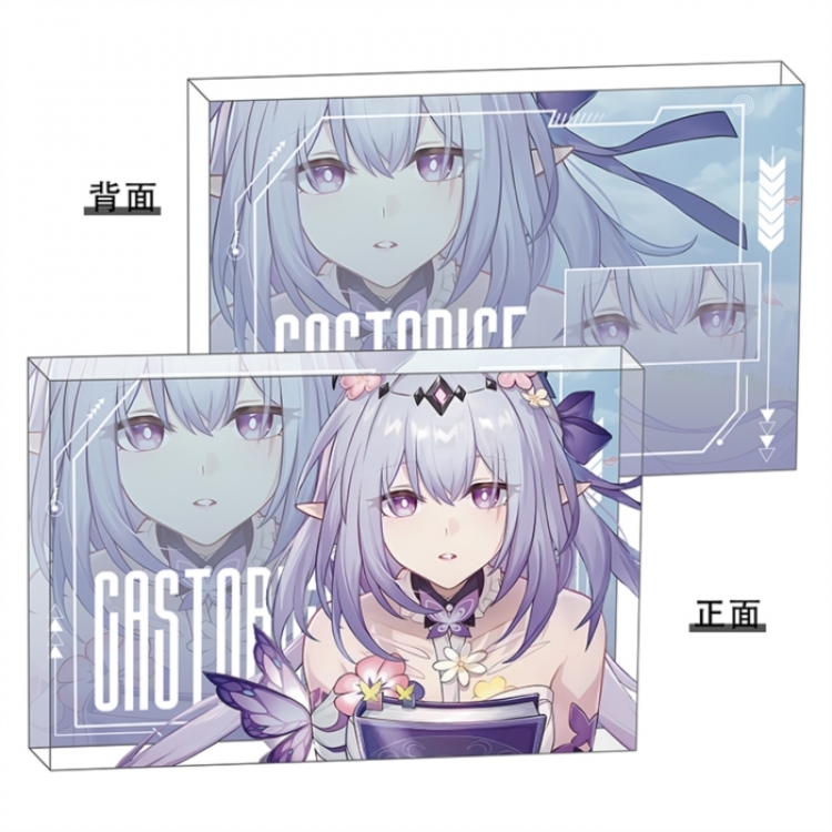 Honkai：Star Rail Anime game acrylic card brick desktop decoration 8X12X1.2cm