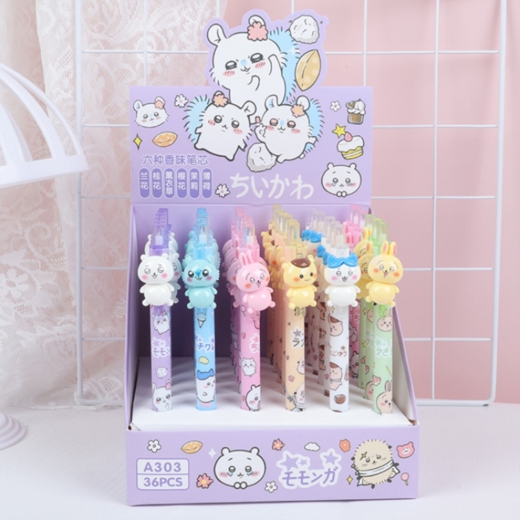 Chiikawa Resin patch blind box pen for student exam black neutral pen 0.5mm a set of 36