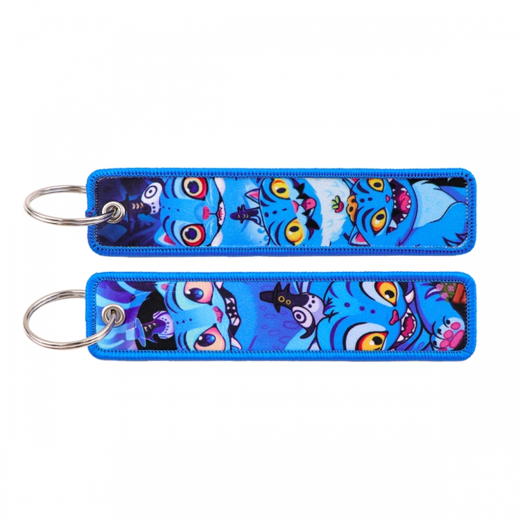 Pokemon Double sided color woven label keychain with thickened hanging rope 13x3cm 10G price for 5 pcs