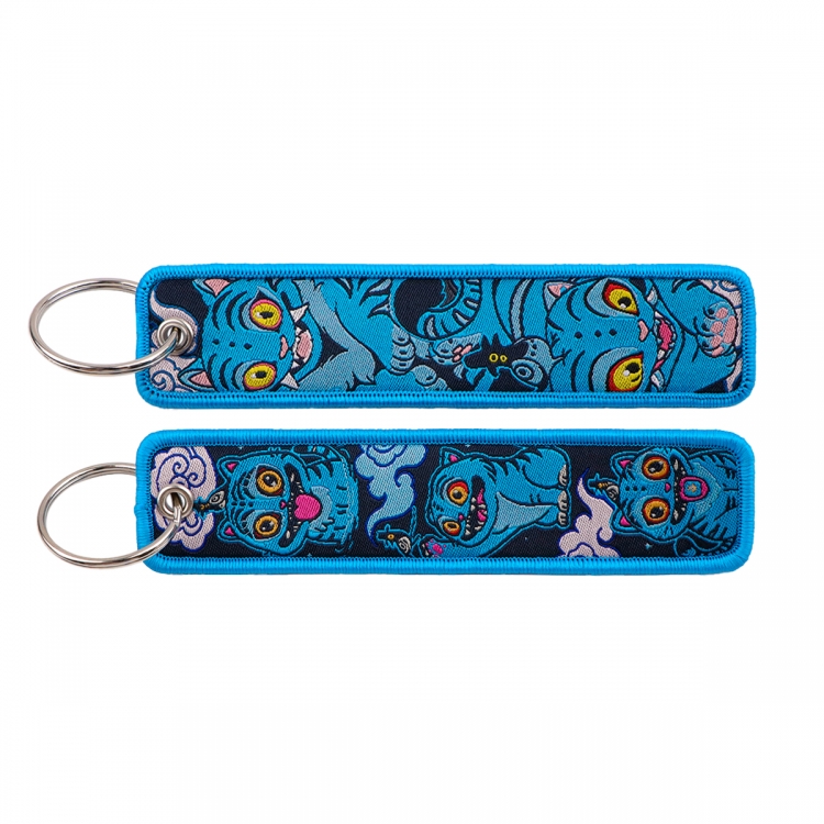 Pokemon Double sided color woven label keychain with thickened hanging rope 13x3cm 10G price for 5 pcs