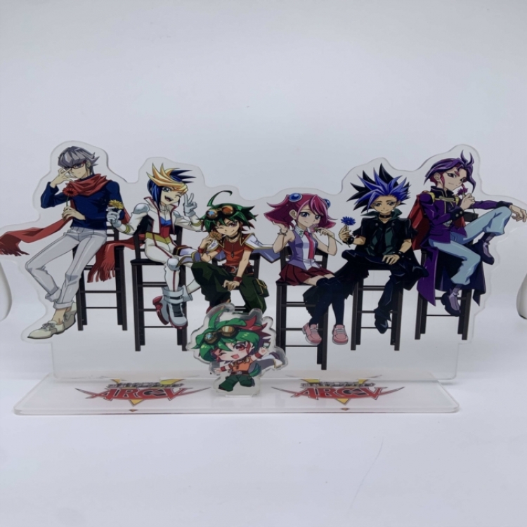 Yugioh  Anime Laser Acrylic Humanoid  keychain big Standing Plates 15.8cm