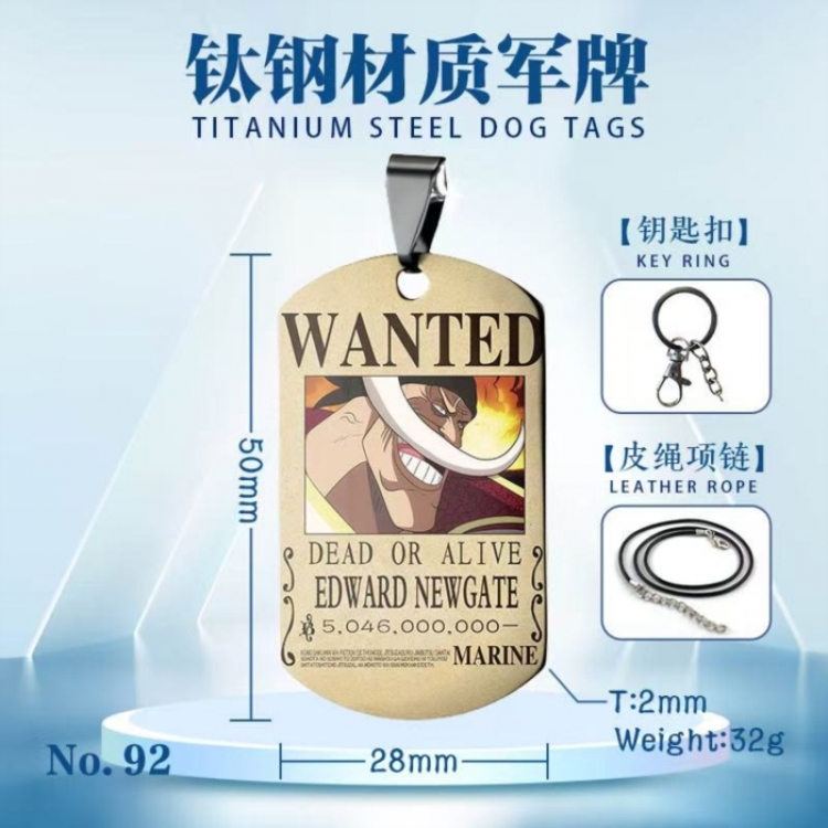 One Piece Anime peripheral titanium steel pendant necklace pendant price for 5 pcs