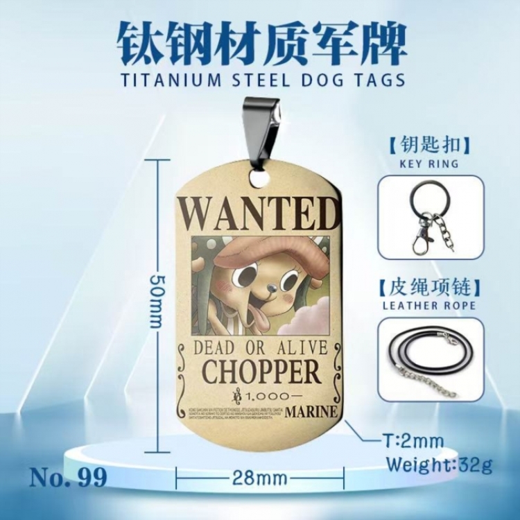 One Piece Anime peripheral titanium steel pendant necklace pendant price for 5 pcs