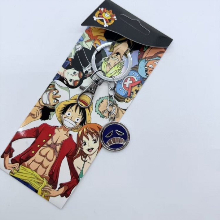 One Piece Animation metal keychain pendant price for 5 pcs