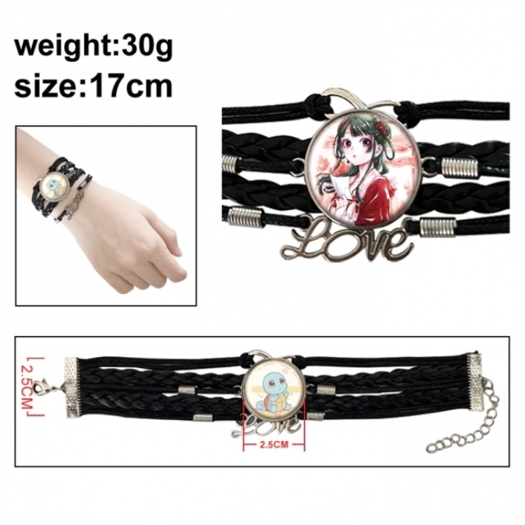 The Apothecary Diaries Anime bracelet multi-layer leather gemstone bracelet  price for 5 pcs