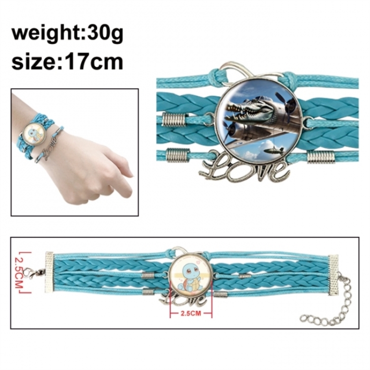 Italian Brainrot Anime bracelet multi-layer leather gemstone bracelet price for 5 pcs