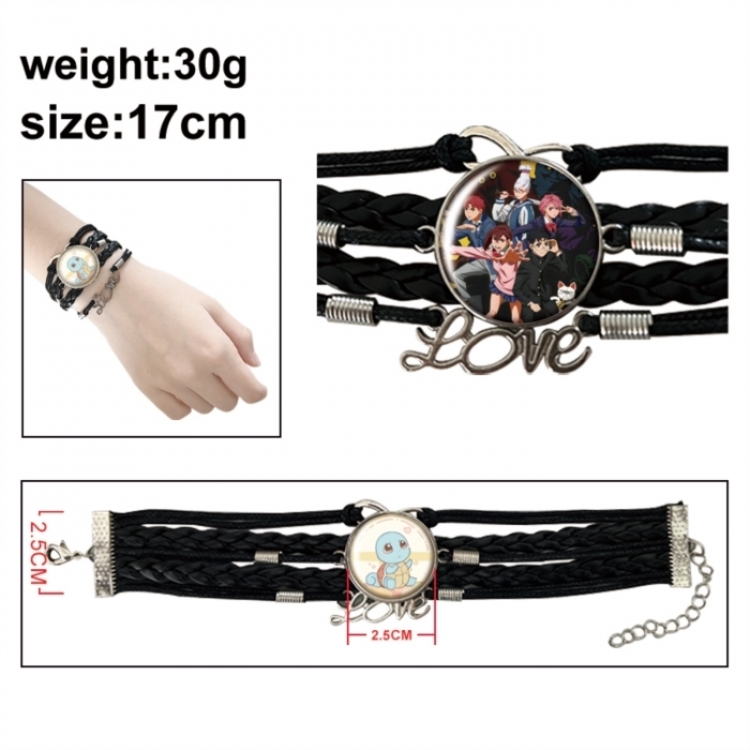 DANDADAN Anime bracelet multi-layer leather gemstone bracelet price for 5 pcs