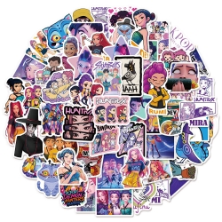 K-Pop Demon Hunters Doodle stickers Waterproof stickers a set of 50 price for 5 sets