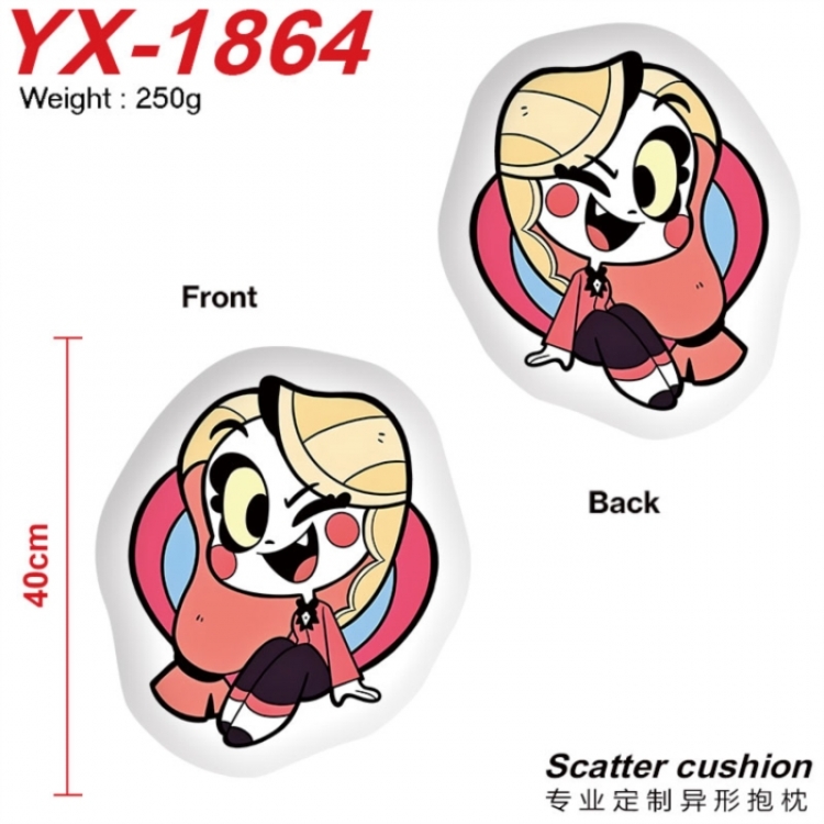 Hazbin Hotel Anime Alien Double sided Printed Pillow 40cm