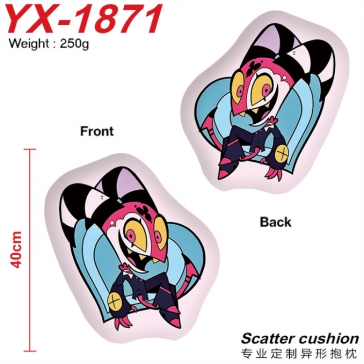Hazbin Hotel Anime Alien Double sided Printed Pillow 40cm