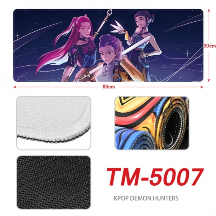 K-Pop Demon Hunters Anime peripheral lock edge mouse pad 90X40cm