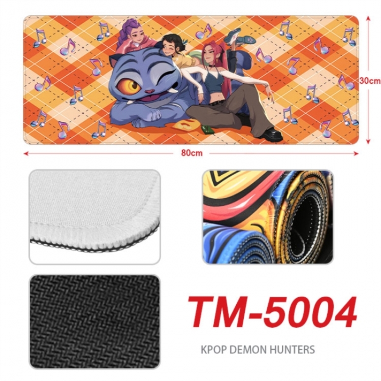 K-Pop Demon Hunters Anime peripheral lock edge mouse pad 90X40cm