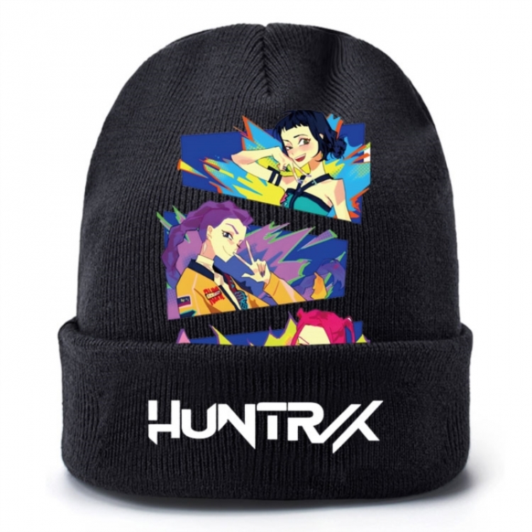 K-Pop Demon Hunters Anime peripheral colorful knitted hat