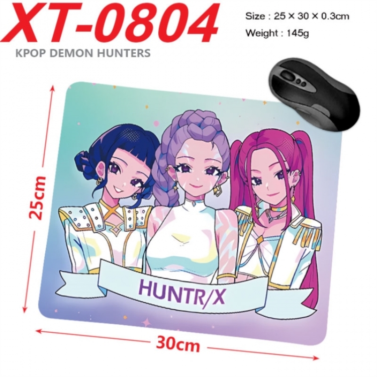 K-Pop Demon Hunters Anime peripheral new lock edge mouse pad 25X30cm