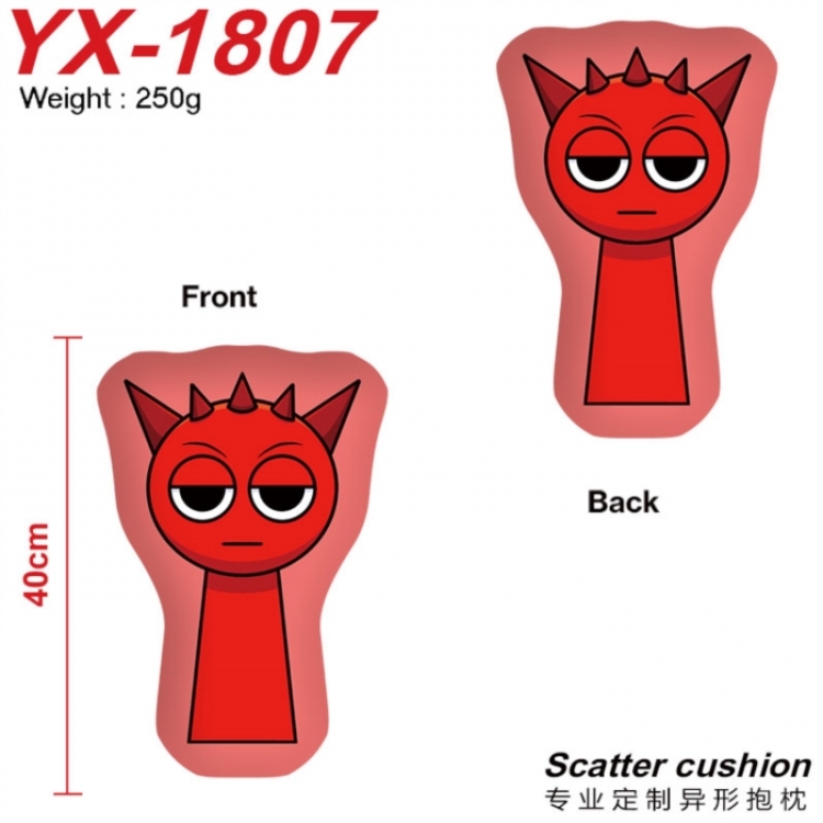 Sprunki Anime Alien Double sided Printed Pillow 40cm