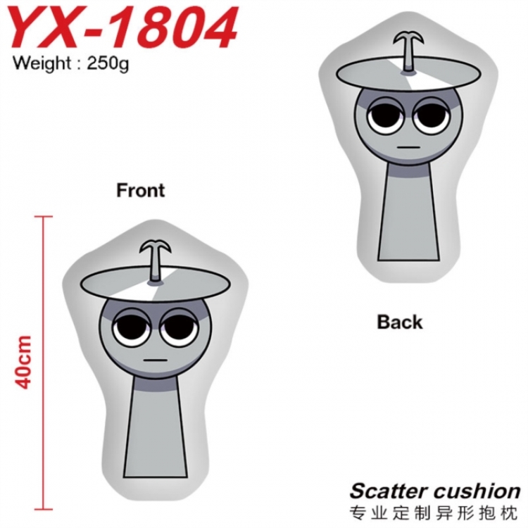 Sprunki Anime Alien Double sided Printed Pillow 40cm