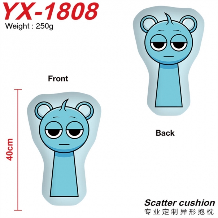 Sprunki Anime Alien Double sided Printed Pillow 40cm