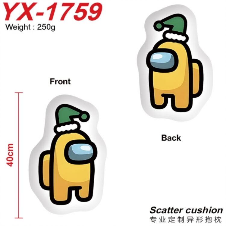 Among us Anime Alien Double sided Printed Pillow 40cm