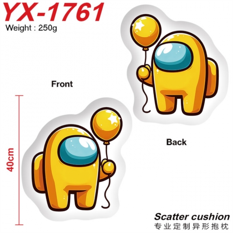 Among us Anime Alien Double sided Printed Pillow 40cm