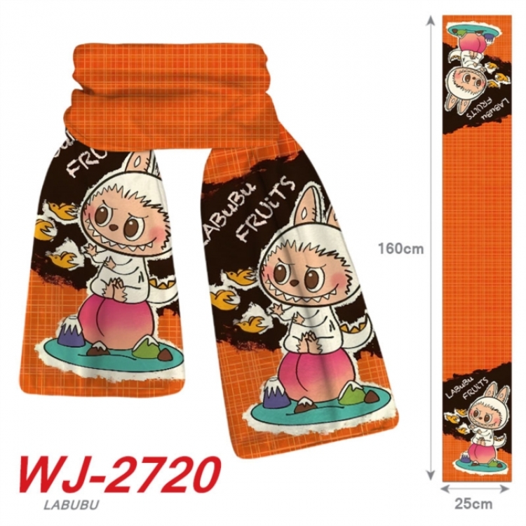 Labubu Anime Plush Impression Scarf Neck 25x160cm