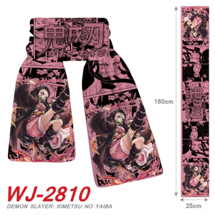 Demon Slayer Kimets Anime Plush Impression Scarf Neck 25x160cm