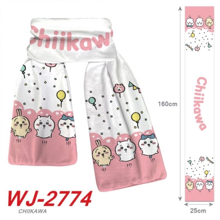 Chiikawa Anime Plush Impression Scarf Neck 25x160cm