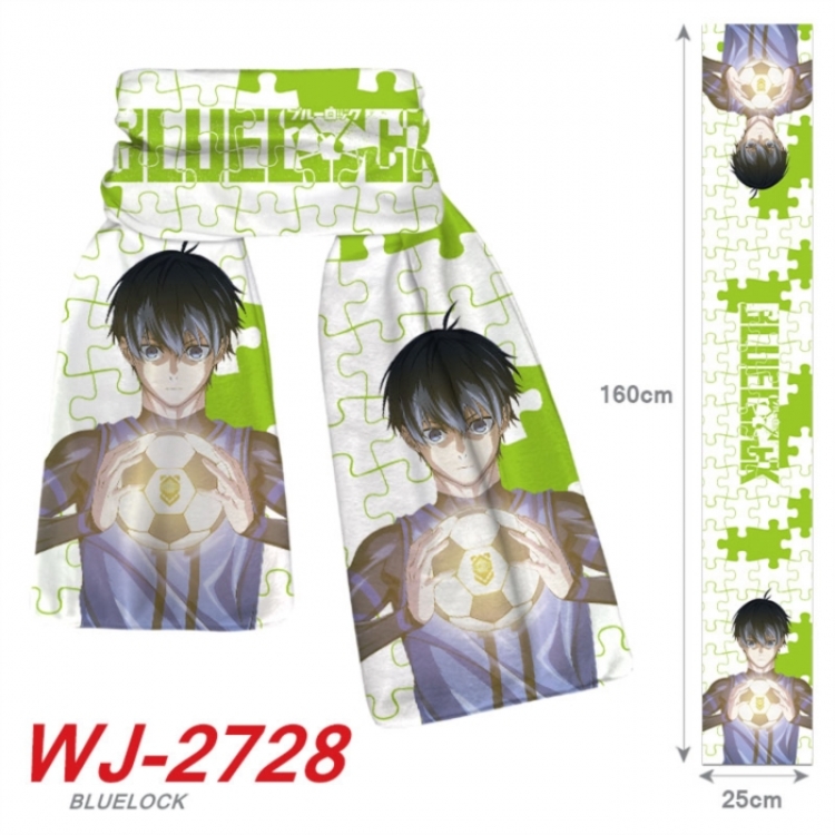 BLUE LOCK Anime Plush Impression Scarf Neck 25x160cm