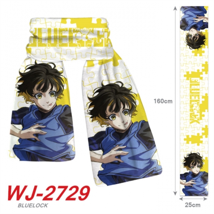 BLUE LOCK Anime Plush Impression Scarf Neck 25x160cm