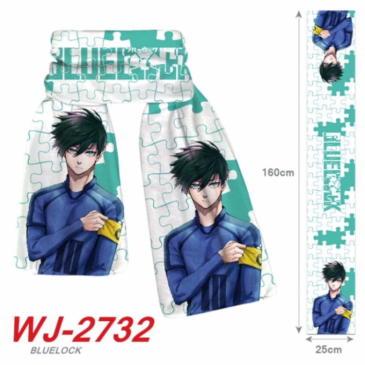 BLUE LOCK Anime Plush Impression Scarf Neck 25x160cm