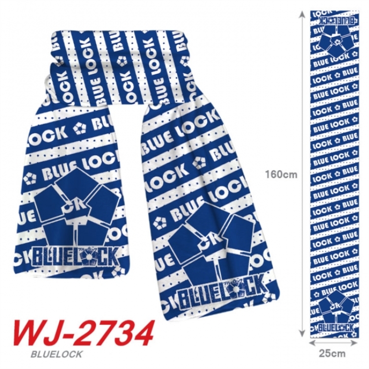 BLUE LOCK Anime Plush Impression Scarf Neck 25x160cm