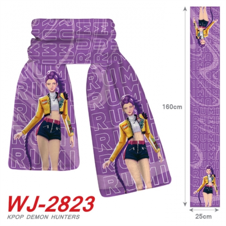 K-Pop:Demon Hunters Anime Plush Impression Scarf Neck 25x160cm
