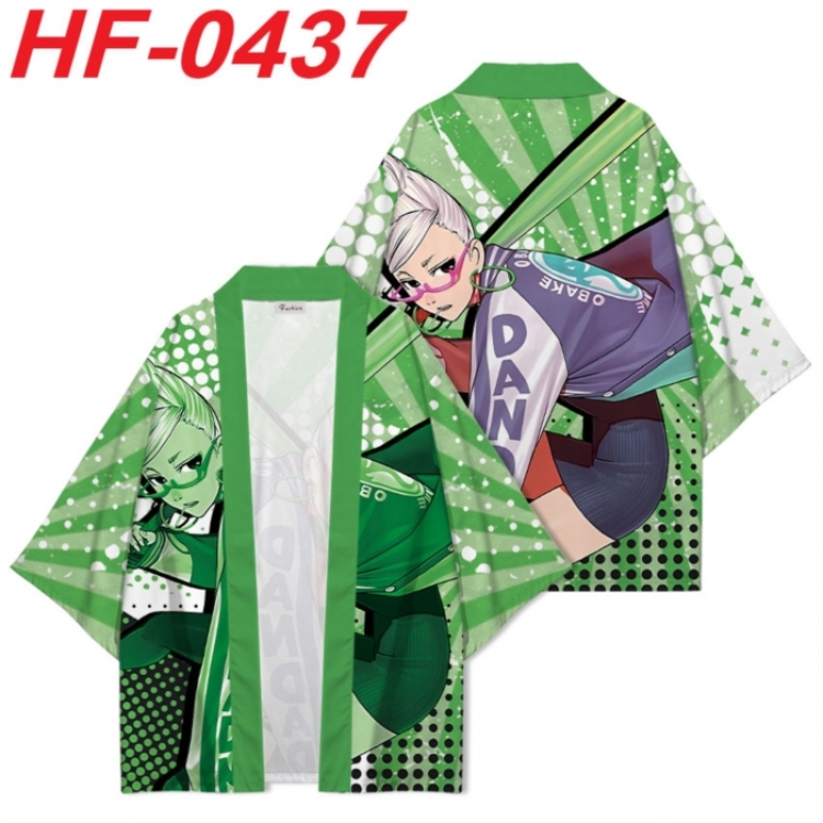 DANDADAN Anime digital printed French velvet kimono top from S to 4XL 