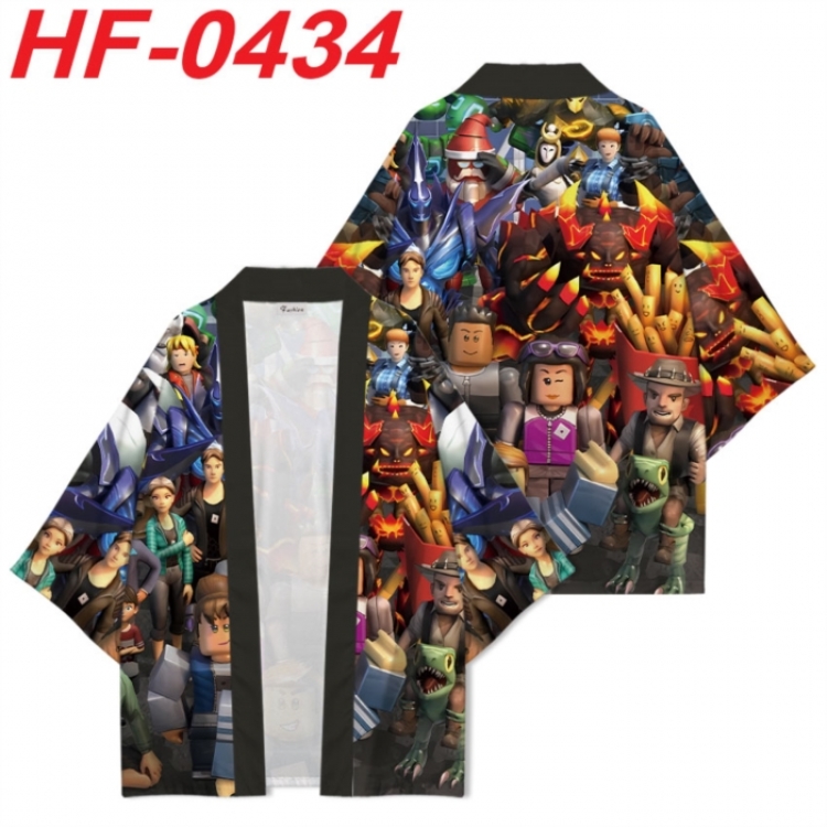 Roblox Anime digital printed French velvet kimono top from S to 4XL 