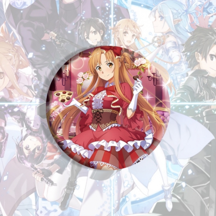Sword Art Online Anime tinplate brooch badge price for 5 pcs