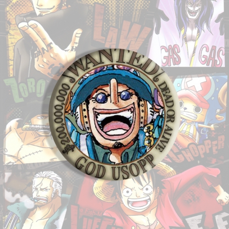 One Piece Anime tinplate brooch badge price for 5 pcs