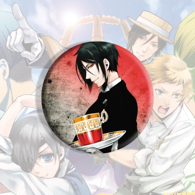 Kuroshitsuji Anime tinplate brooch badge price for 5 pcs